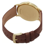 Emporio Armani Minimalist Cream Dial Men's Quartz Analog Leather Watch AR11610