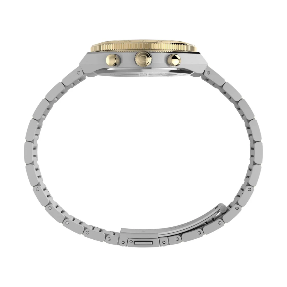 Timex Q Round Gold Dial Analogue Unisex Watch - TW2Y92300UJ
