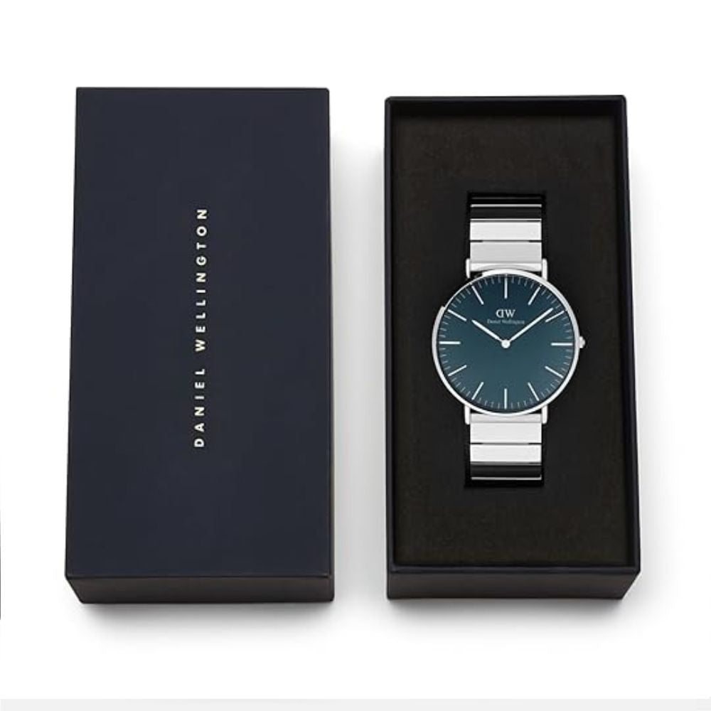 Daniel Wellington Classic Analog Blue & Silver Men's Watch DW00100776K