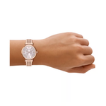 Emporio Armani Women's Quartz Pink Dial Analog Stainless Steel Watch AR11767