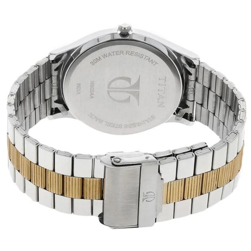 Titan Metal Silver Men's Watch 1650BM01