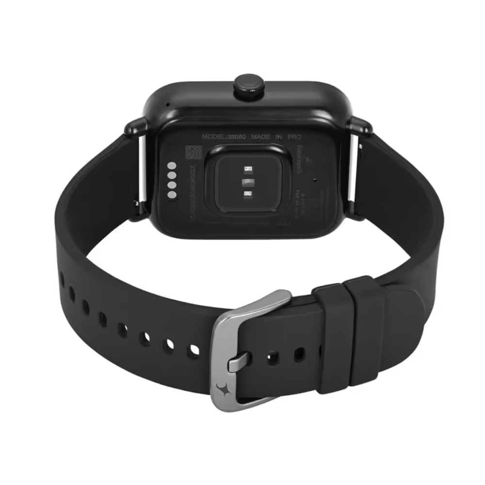 Fastrack Reflex Vox 2.0 Black Unisex Square Watch 38080PP01