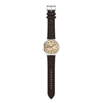 Emporio Armani Beige Dial Men's Quartz Leather Watch AR11783