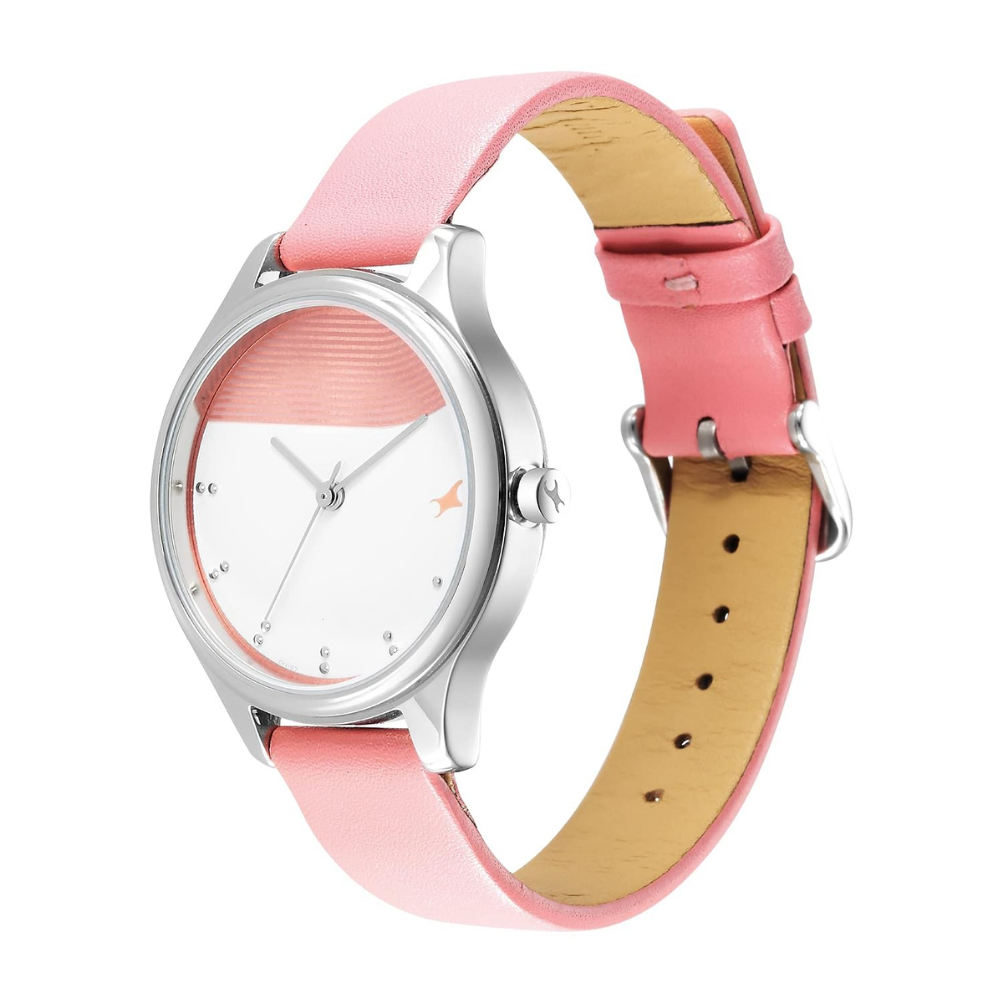 Fastrack Stunners Pink Dial Quartz Watch for Girls 6280SL01