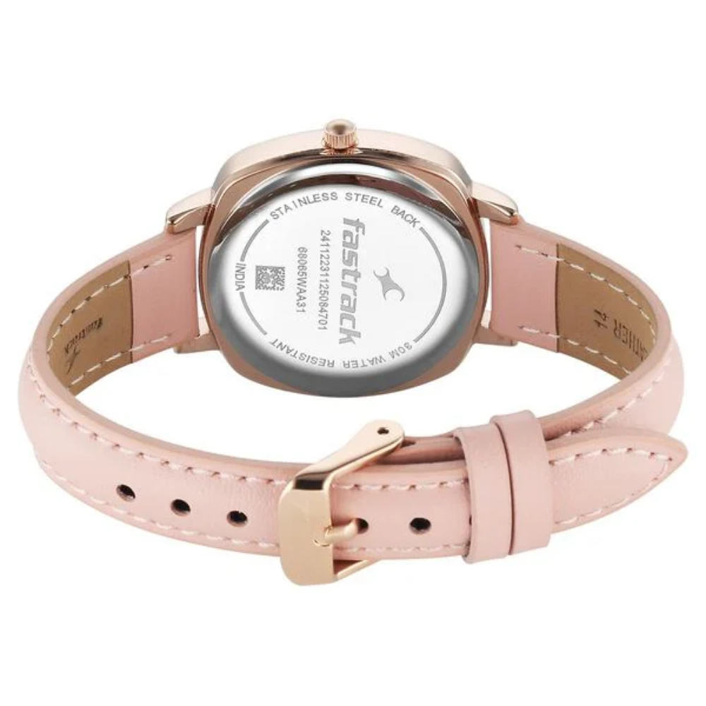 Fastrack Stunners XI Rose Gold Analogue Dial Women's Watch 68065WL01