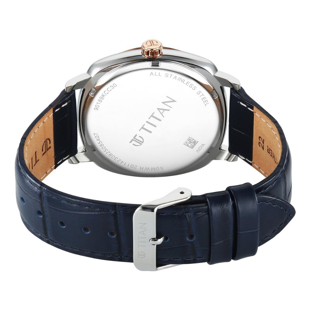 Titan Classique Suave 2.0 Blue Men's Watch 90189KL01