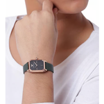 Emporio Armani Gioia Green Leather Strap Women's Watch AR11149