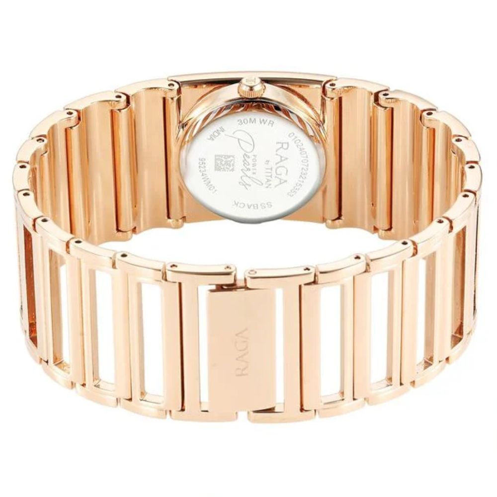 Titan Raga Power Pearls Mother Of Pearl Women's Watch 95234WM01