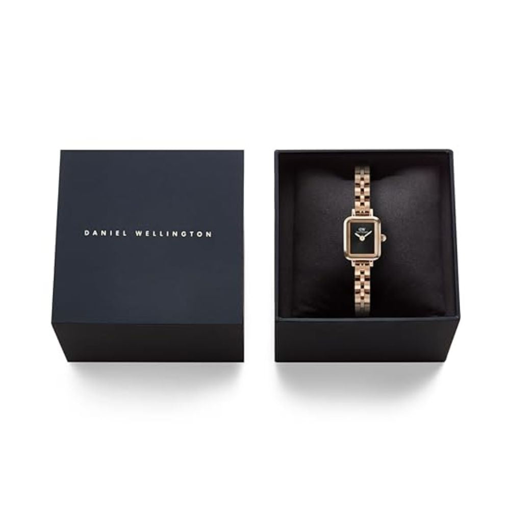 Daniel Wellington Black Rectangle Dial Analogue Black Women's Watch DW00100848K
