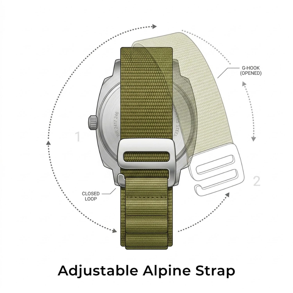 Zoop Metal Olive Green Analog Watch for Kids 16064SP01