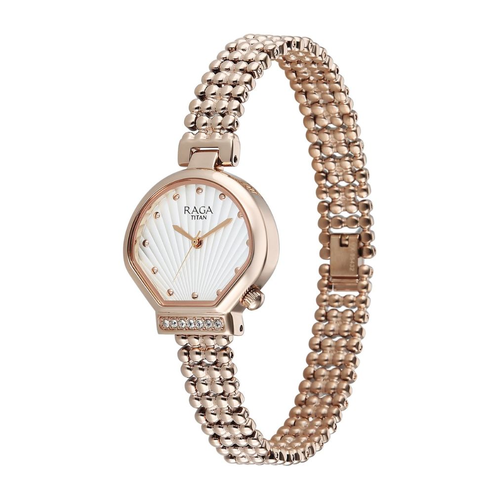 Titan Raga Spotlight Rose Gold Women's Watch 95432WM01