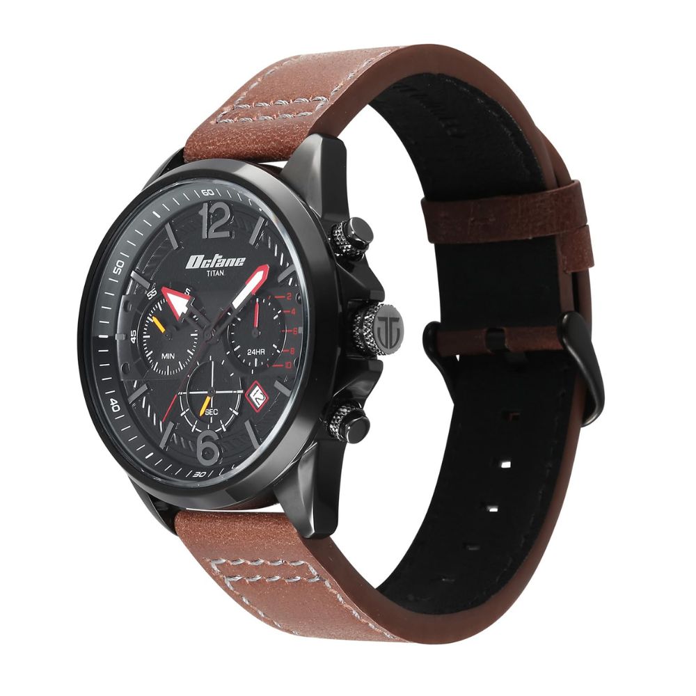 Titan Octane Cred Black Men's Watch 90238KL03