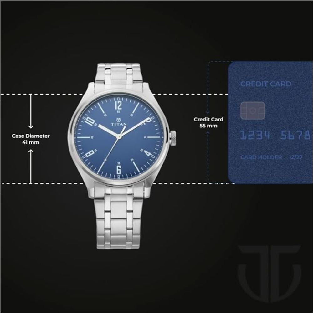 Titan Blue Men's Watch 1802SM02