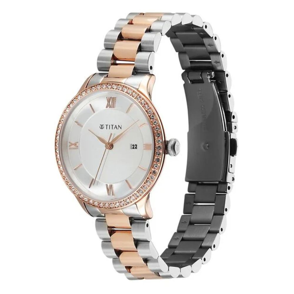 Titan Prestige Purple Women's Watch 95247KM03