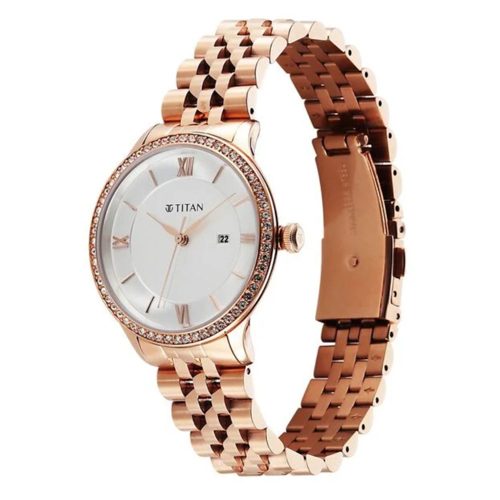 Titan Prestige Purple Women's Watch 95247WM01