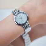 Citizen L Mother Of Pearl Dial Women's Quartz Analog Stainless Steel Watch EM1100-84D