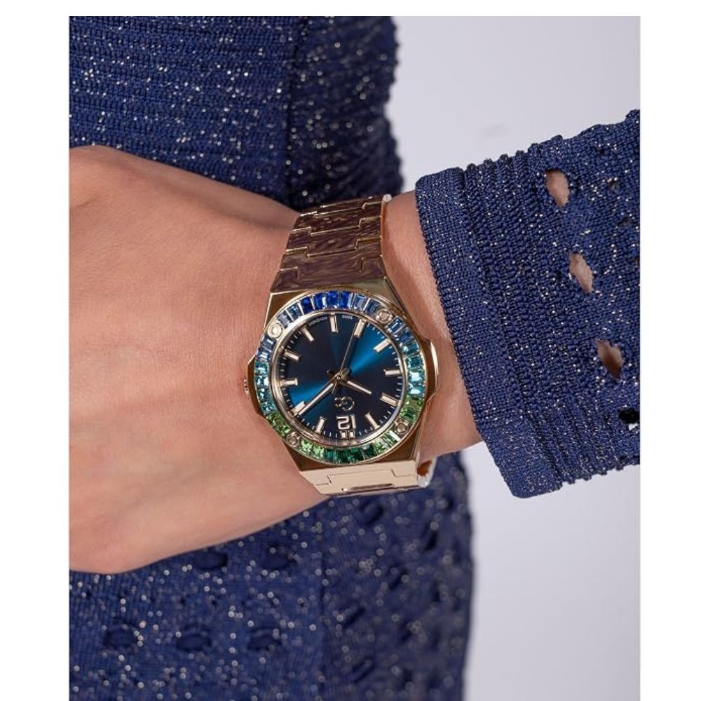 G.C. Round Blue Dial Women's Watch Z34007L7MF