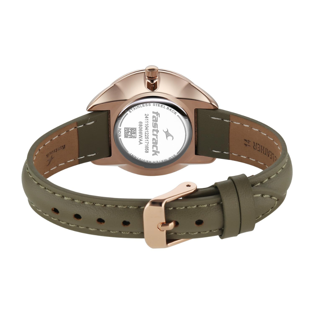 Fastrack Stunners XI Olive Green Women's Watch 68066WL01