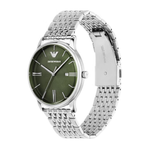 Emporio Armani Green Dial Men's Analog Stainless Steel Watch AR11644