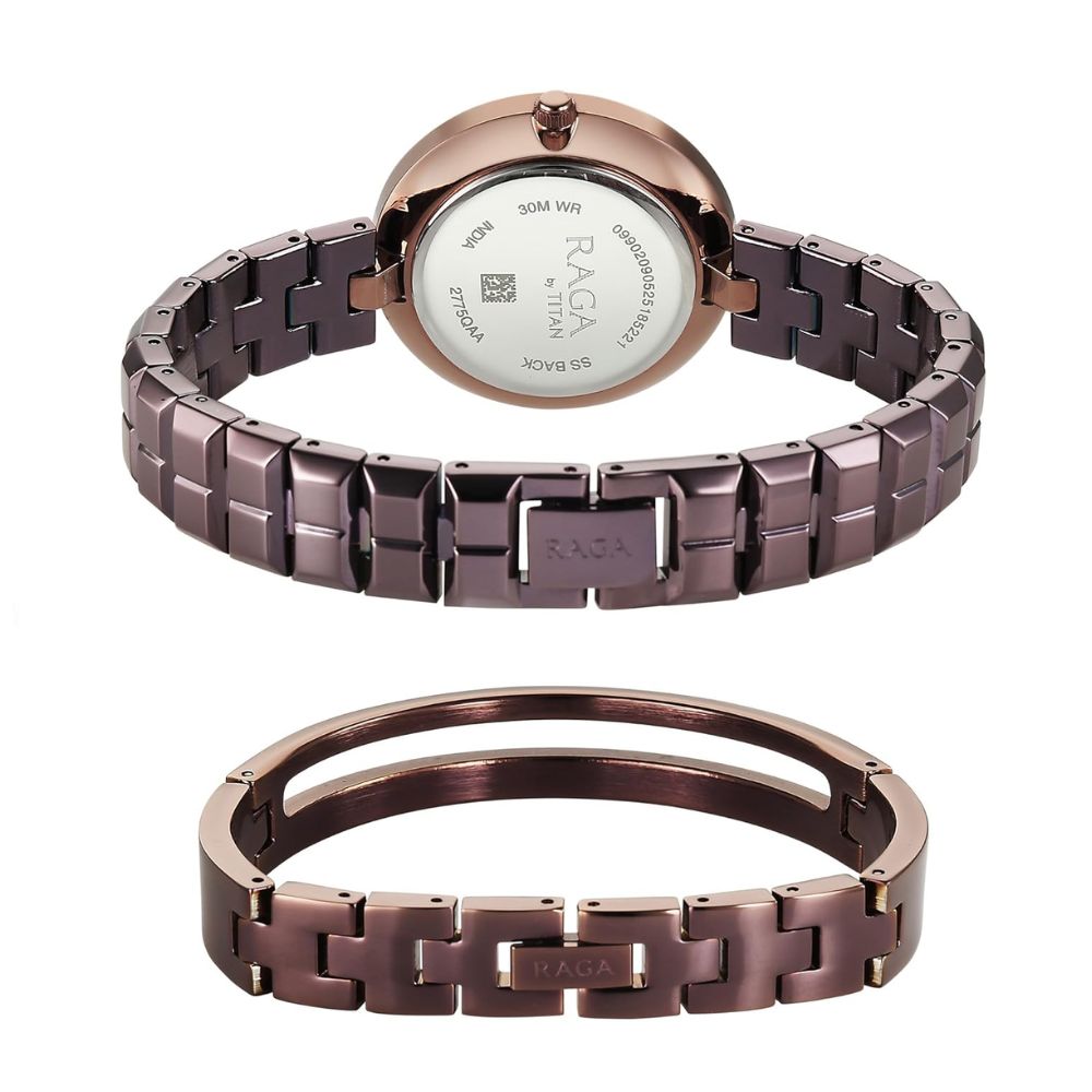 Titan Raga Contempore Brown Men's Watch 2775QM01