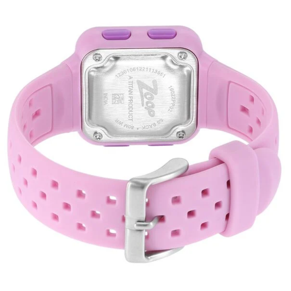 Zoop Digital Watch with Pink Dial & Pink Strap for Girls Kids NR16022PP02