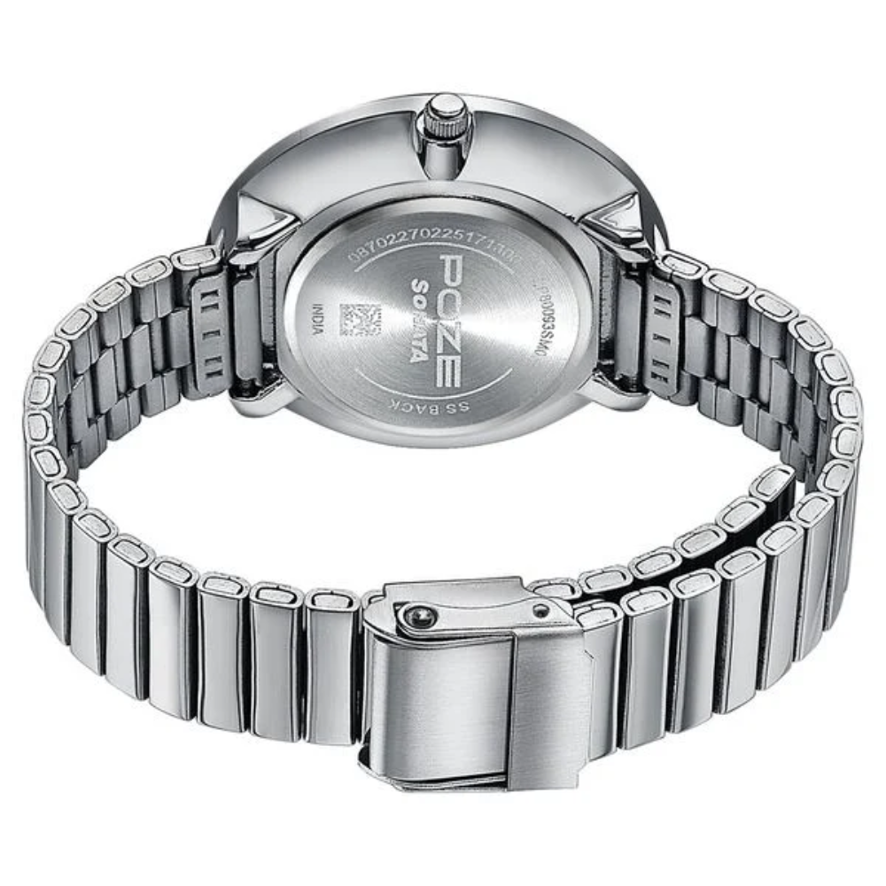 Sonata Poze White Dial Women's Watch SP80093SM01