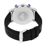 Emporio Armani Luigi Black Dial Men Quartz Chronograph Leather Watch AR1828