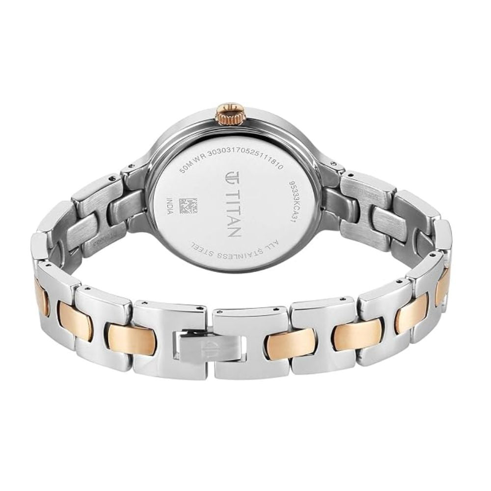 Titan Glamour White Women's Watch 95333KM01