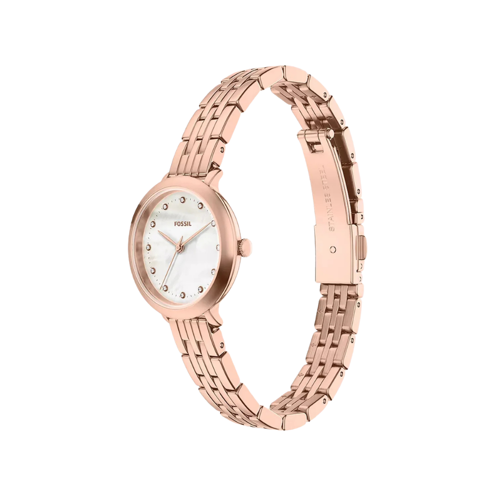 Fossil Heldi Mother Of Pearl Dial Women's Quartz Analog Stainless Steel Watch ES5502