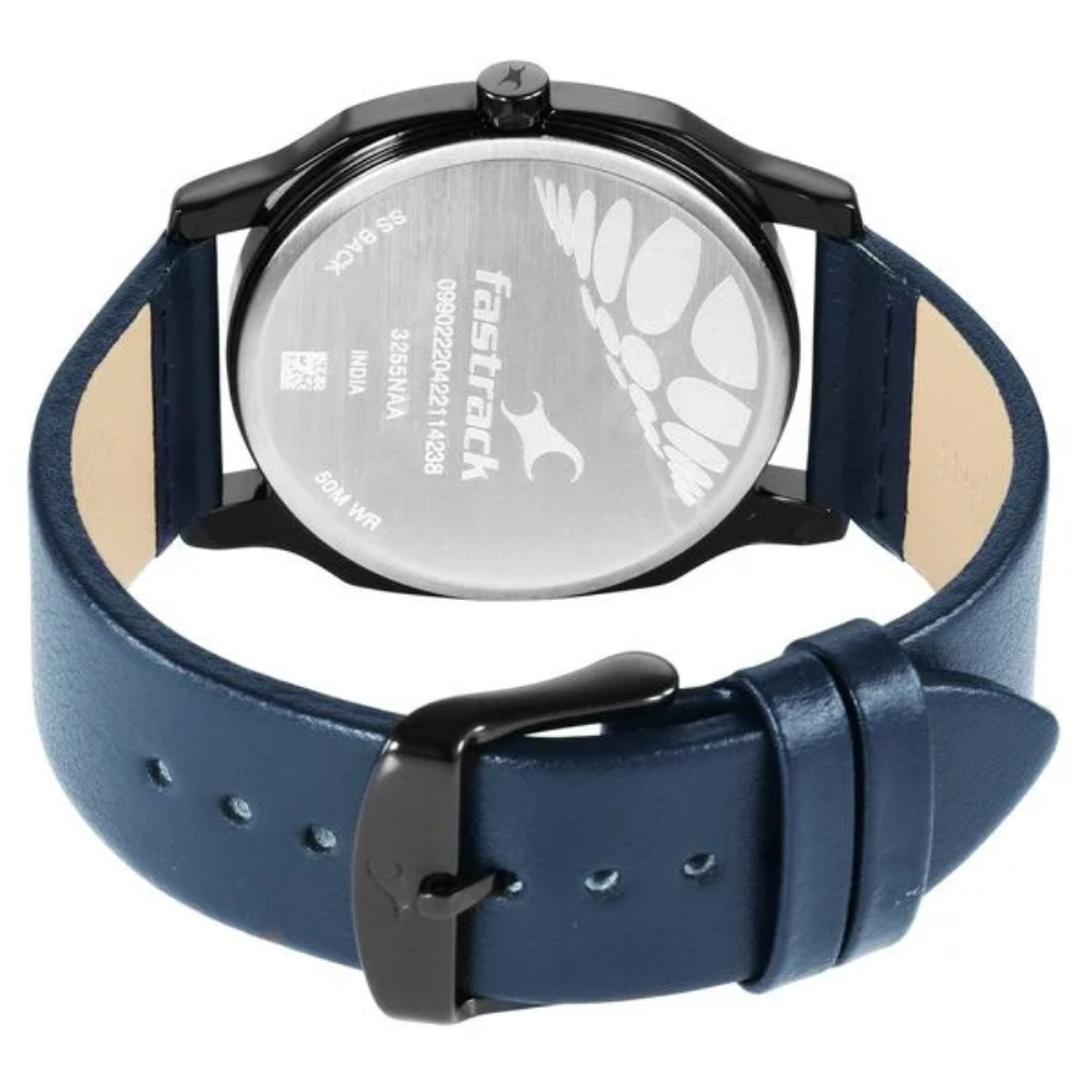 Fastrack Stunners Blue Dial Quartz Analog Watch for Guys 3255NL03