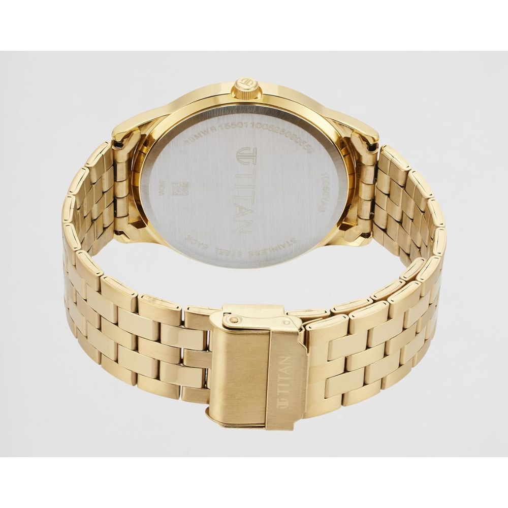 Titan Karishma Festive 3.0 Light Gold Men's Watch 10060YM01