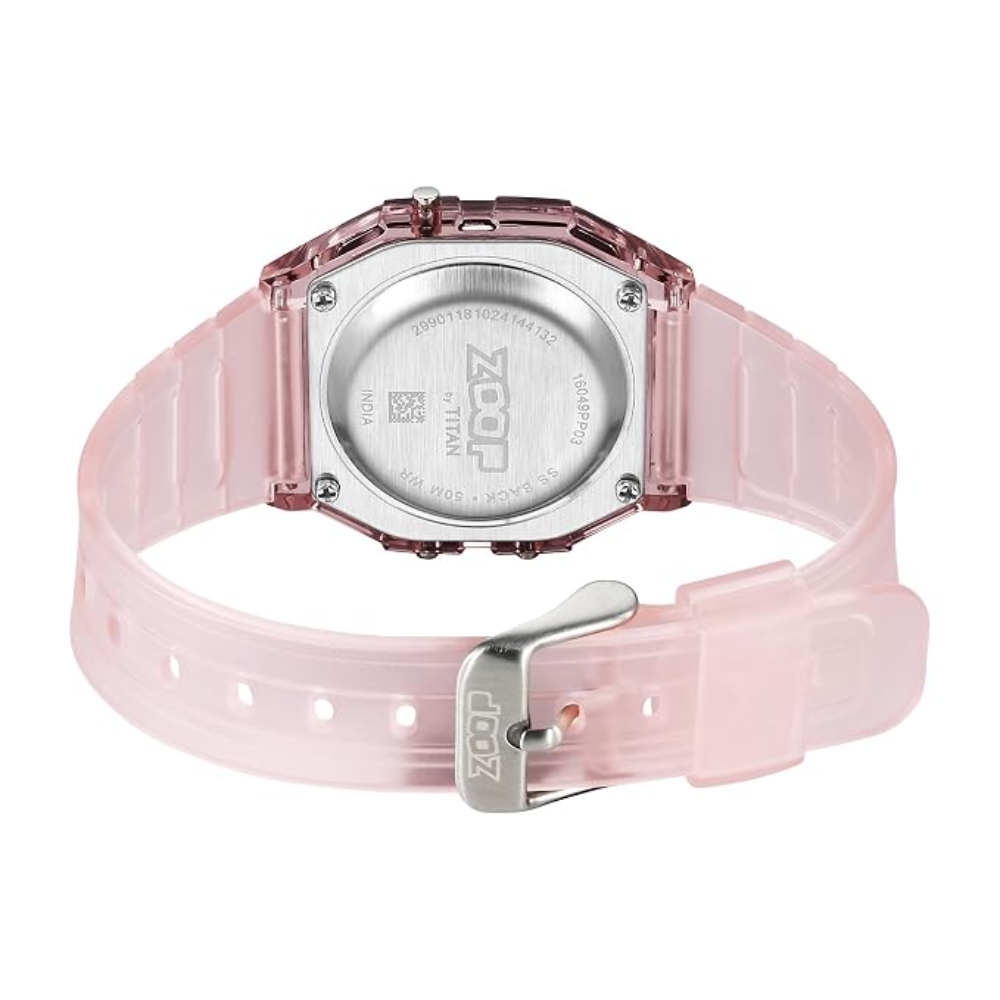 Zoop Transparent Digital Transparent Girls Kids Watch 16049PP03
