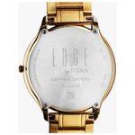 Titan Edge Gleam Green Golden Men Watch 1843YM05