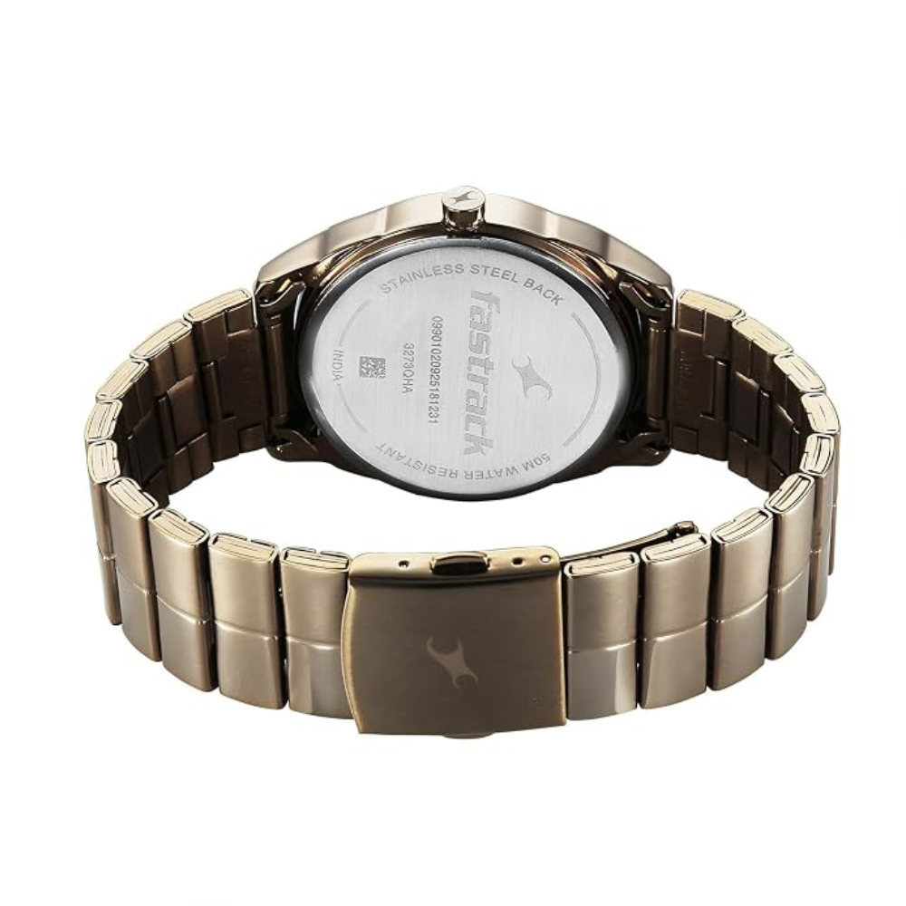 Fastrack Chrome K Green Dial Men Watch 3273QM02