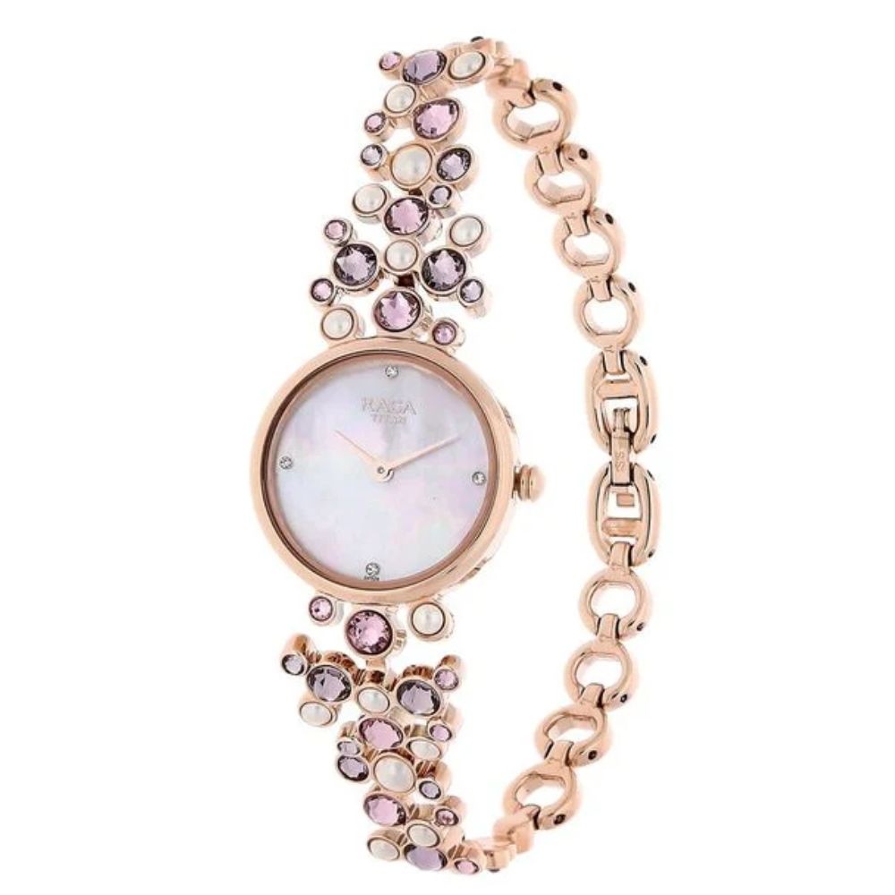 Titan Raga Moonlight Mother of Pearl Dial Women's Watch 95032WM02
