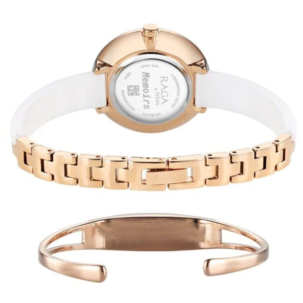 Titan Raga Memoirs White Women's Watch 95253KD01