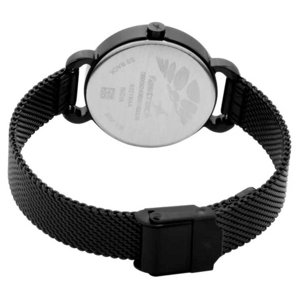 Fastrack Animal Print Black Women's Watch 6221NM02