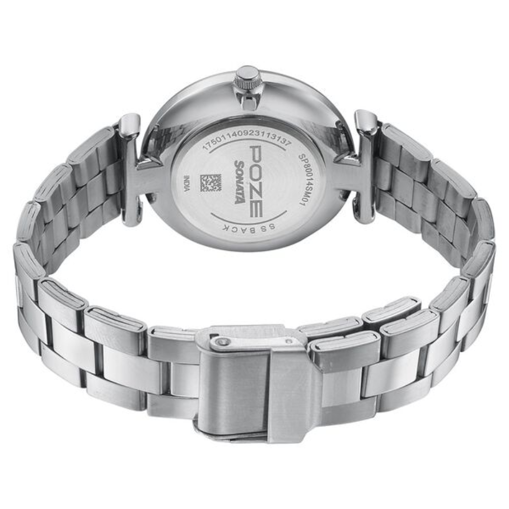 Sonata Poze Pink Dial Women's Watch SP80014SM01