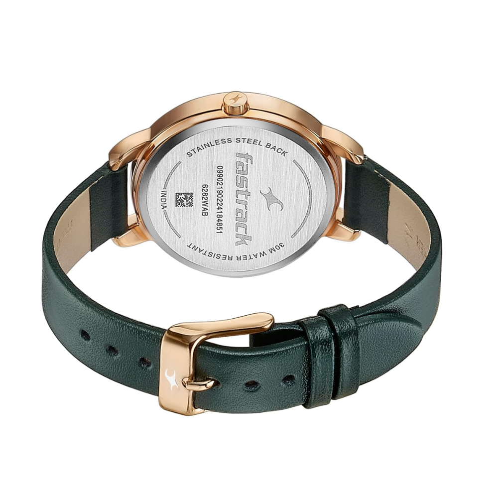 Fastrack Stunners Green Girls Watch 6282WL01