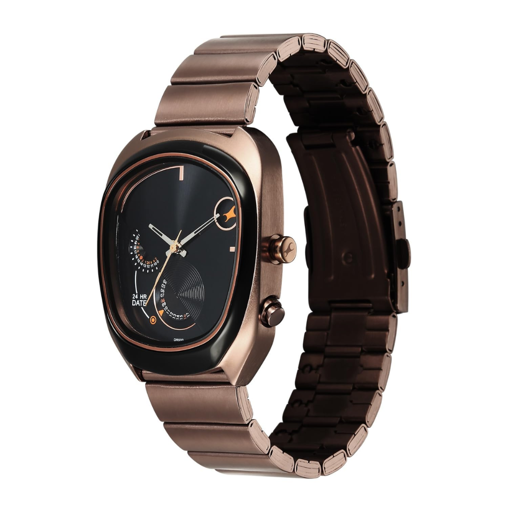 Fastrack Cosmic Tribe Black Dial Men Watch 3327KM01