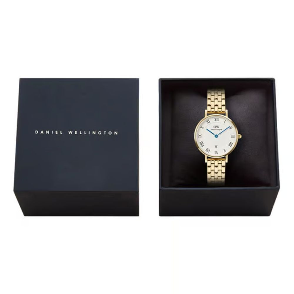 Daniel Wellington Petite Roman Numerals Quartz White Women’s Watch DW00100857K