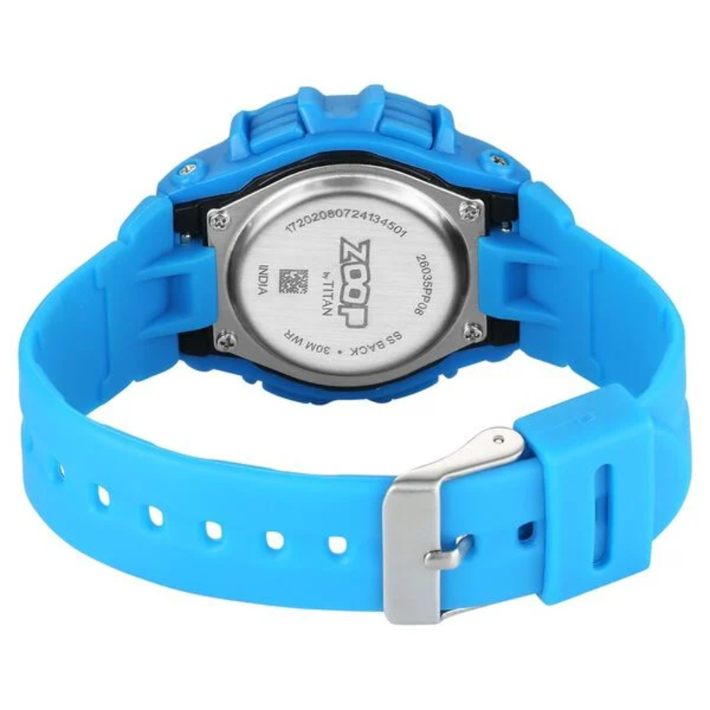 Zoop Digital Watch with Digital Dial & Blue Strap for Boys Kids 26035PP08W