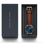 Daniel Wellington Classic Analog Blue & Brown Men Watch DW00100626K