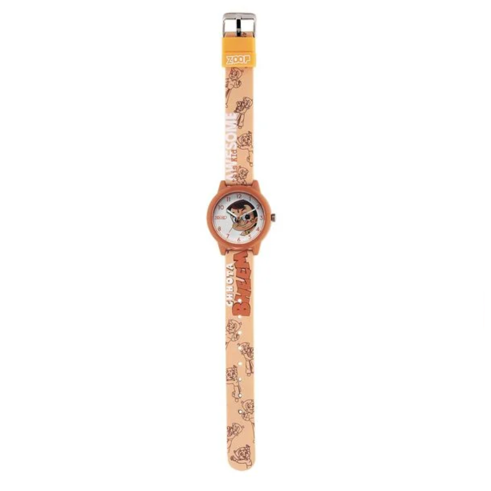 Zoop Chhota Bheem White Dial Multicoloured Strap Boys Girls Kids Analog Watch 16042PP03