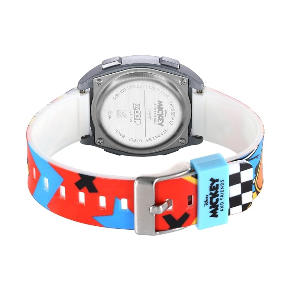 Zoop Disney Donald Duck Multicoloured Digital Dial Digital Watch for Boys Kids 16025PP12