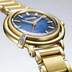 CITIZEN L Arcly Blue Dial Women's Quartz Analog Stainless Steel Watch EM1099-57L