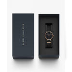 Daniel Wellington Petite Analogue Round Black Dial Women's Water Resistant Watch DW00100247