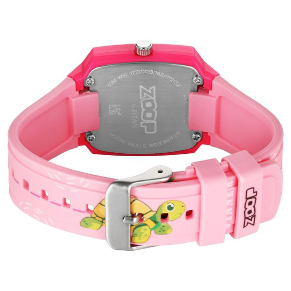 Zoop Analog Pink Dial Multicoloured Strap Girls Kids Watch 26039PP03W
