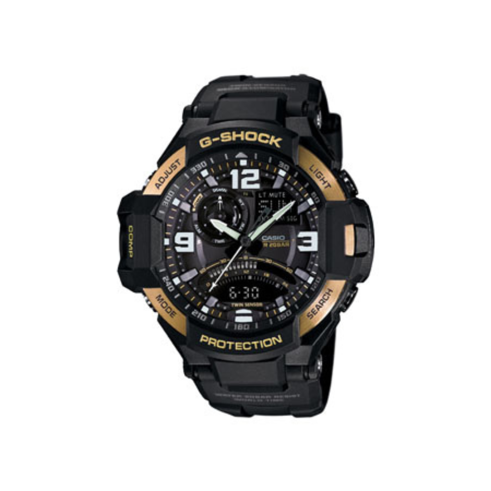 Casio Black Resin Strap Men's Watch GA-1000-1B, GA-1000-2B, GA-1000-9G | 10435441