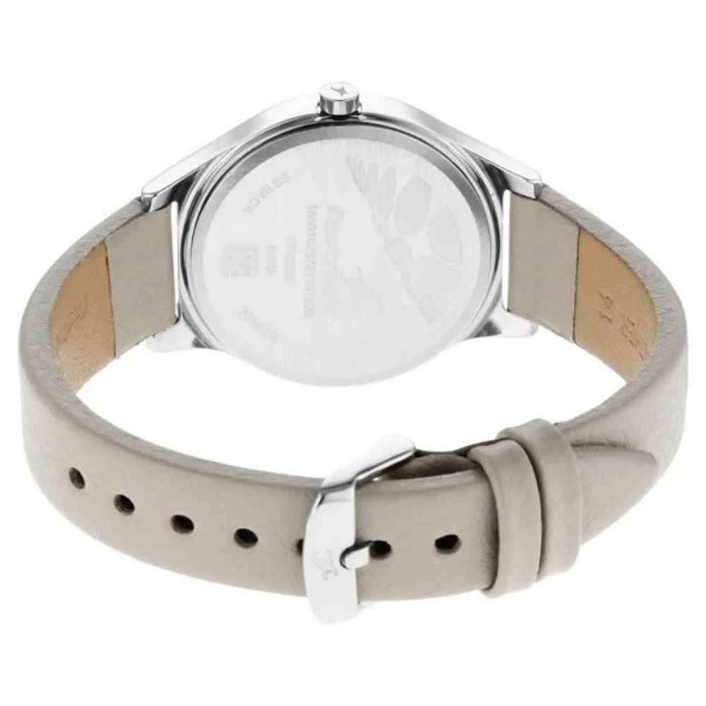 Fastrack Stunners Quartz Analog White Dial Watch for Girls 6152SL06